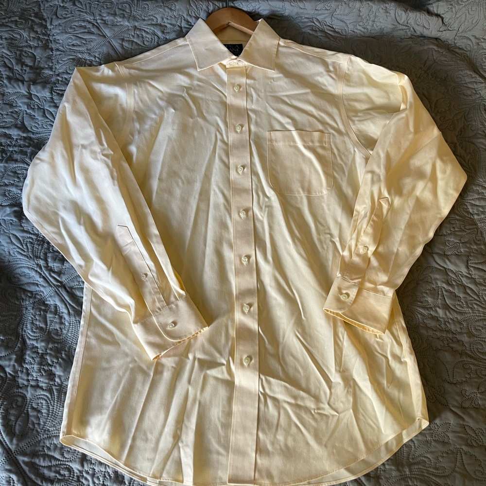 Jos. A. Bank. Men's Yellow Dress Shirt Size 16-34